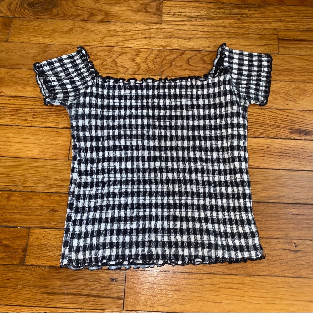 cropped off the shoulder shirt